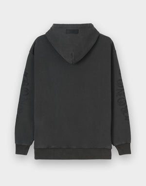 CRONOS BLACKLETTER HOODIE [V BLACK×BLACK]
