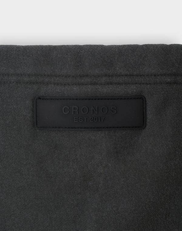 CRONOS BLACKLETTER HOODIE [V BLACK×BLACK]