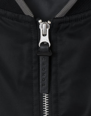 CRONOS BLACKLETTER MA-1 JACKET [BLACK]