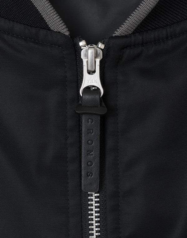 CRONOS BLACKLETTER MA-1 JACKET [BLACK]
