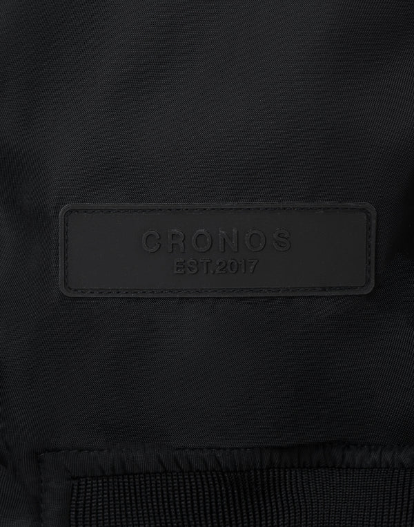 CRONOS BLACKLETTER MA-1 JACKET [BLACK]