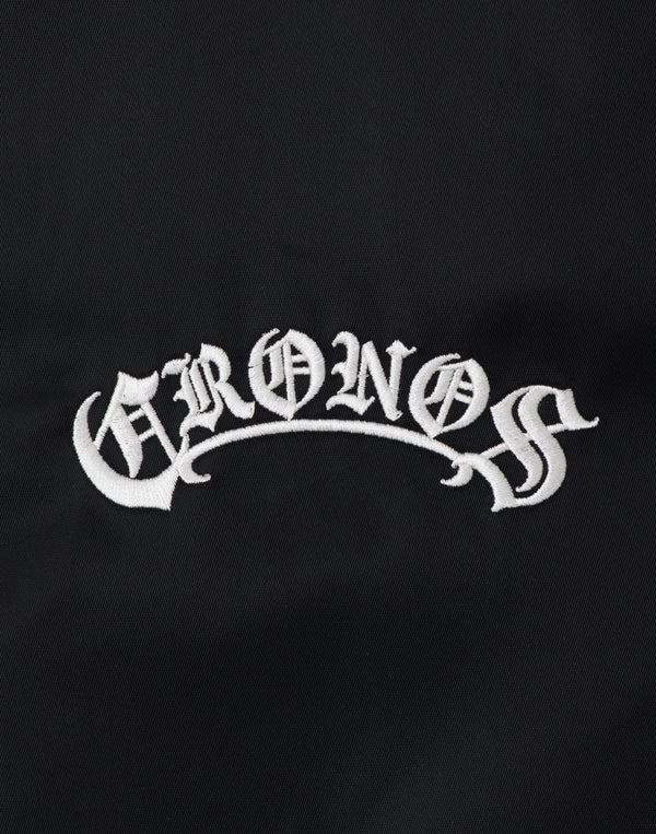 CRONOS BLACKLETTER MA-1 JACKET [BLACK×WHITE]
