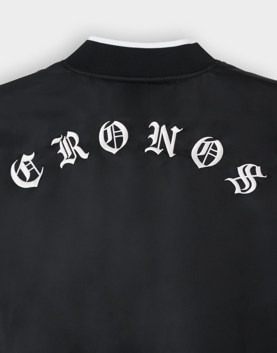 CRONOS BLACKLETTER MA-1 JACKET【BLACK×WHITE】