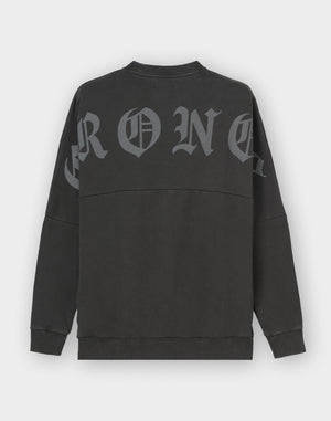 CRONOS BLACKLETTER SWEAT [V BLACK×WHITE]