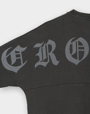 CRONOS BLACKLETTER SWEAT [V BLACK×WHITE]