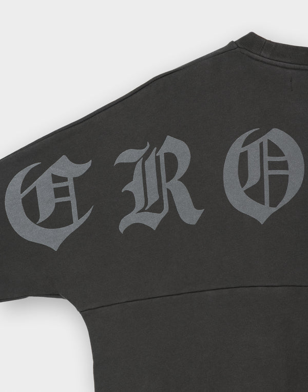 CRONOS BLACKLETTER SWEAT [V BLACK×WHITE]