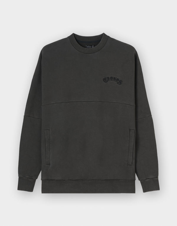 CRONOS BLACKLETTER SWEAT [V BLACK×BLACK]