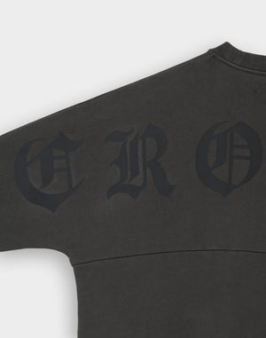 CRONOS BLACKLETTER SWEAT [V BLACK×BLACK]