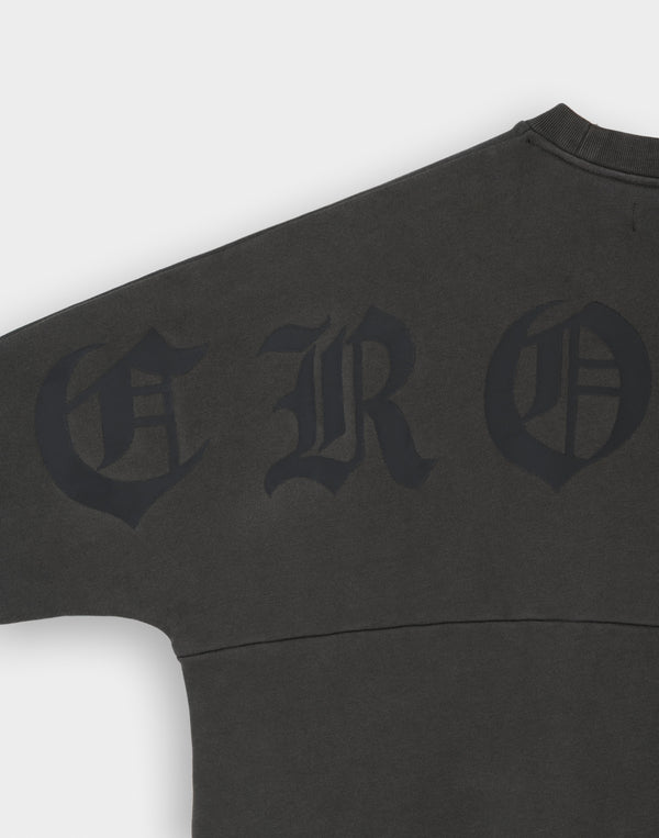 CRONOS BLACKLETTER SWEAT [V BLACK×BLACK]