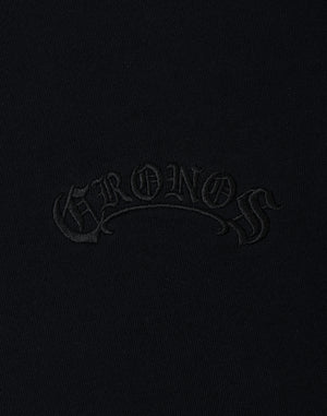 CRONOS BLACKLETTER SWEAT [BLACK×BLUE]