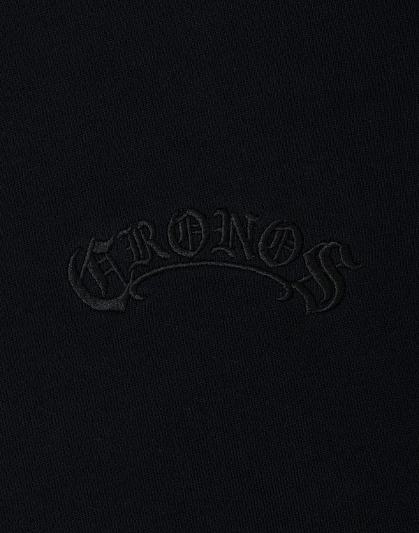 CRONOS BLACKLETTER SWEAT [BLACK×BLUE]