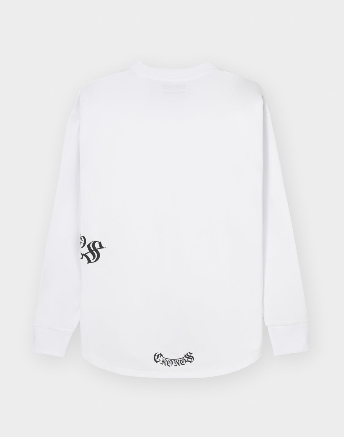 CRONOS BLACKLETTER L/S TEE【WHITE】