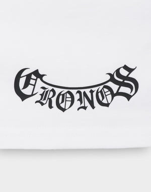 CRONOS BLACKLETTER L/S TEE【WHITE】