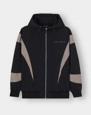 CRONOS ACTIVE WINDBREAKER [BLACK×TAUPE]