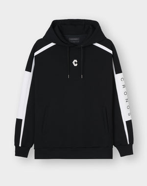 CRONOS LITE VOLUME HOODIE [BLACK×WHITE]