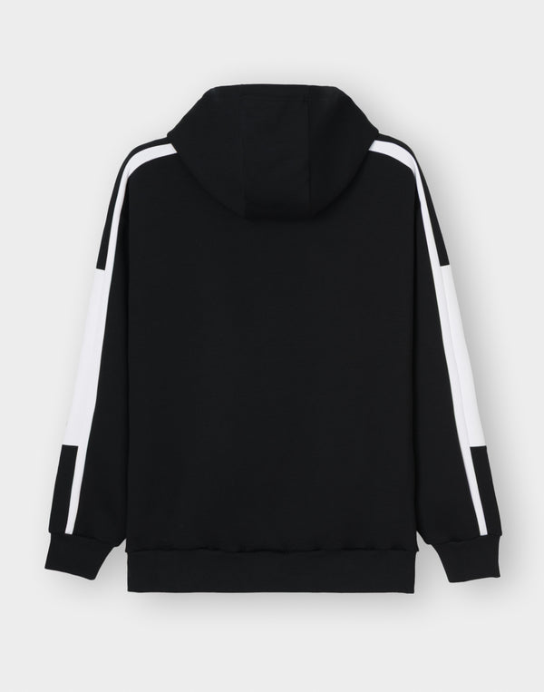 CRONOS LITE VOLUME HOODIE [BLACK×WHITE]