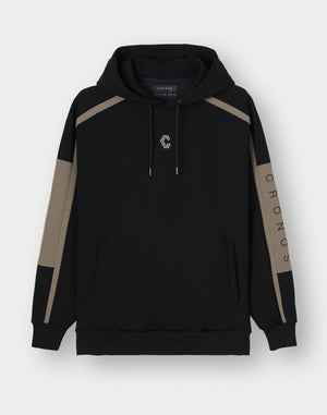 CRONOS LITE VOLUME HOODIE [BLACK×TAUPE]