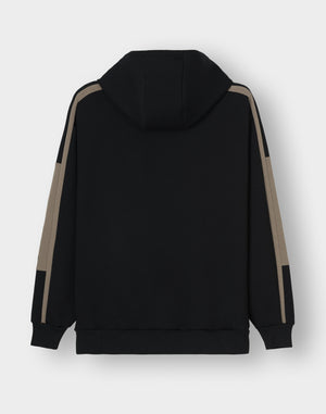 CRONOS LITE VOLUME HOODIE [BLACK×TAUPE]