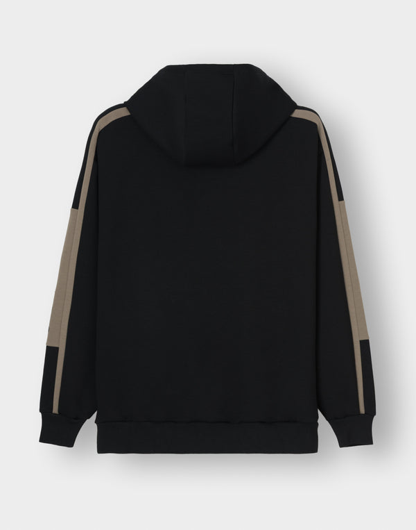 CRONOS LITE VOLUME HOODIE [BLACK×TAUPE]