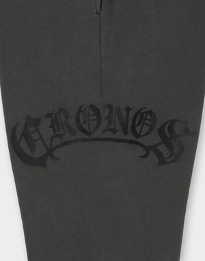 CRONOS BLACKLETTER Long Pants [V BLACK×BLACK]