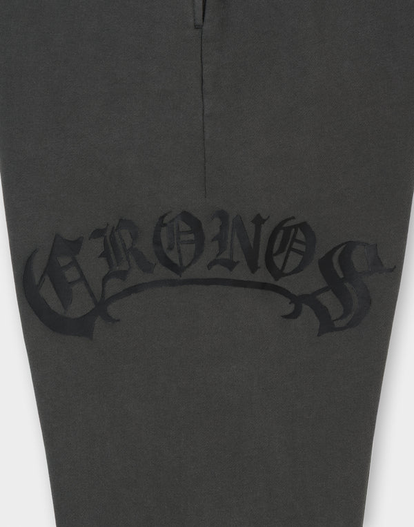 CRONOS BLACKLETTER Long Pants [V BLACK×BLACK]