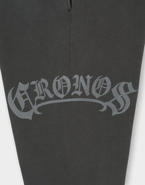 CRONOS BLACKLETTER Long Pants [V BLACK×WHITE]