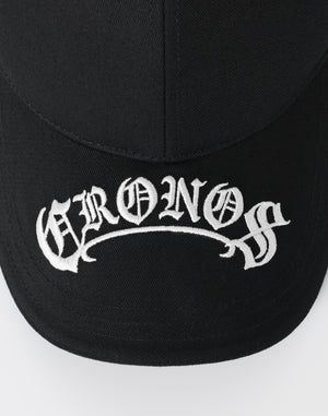 CRONOS BLACKLETTER  CAP【WHITE】