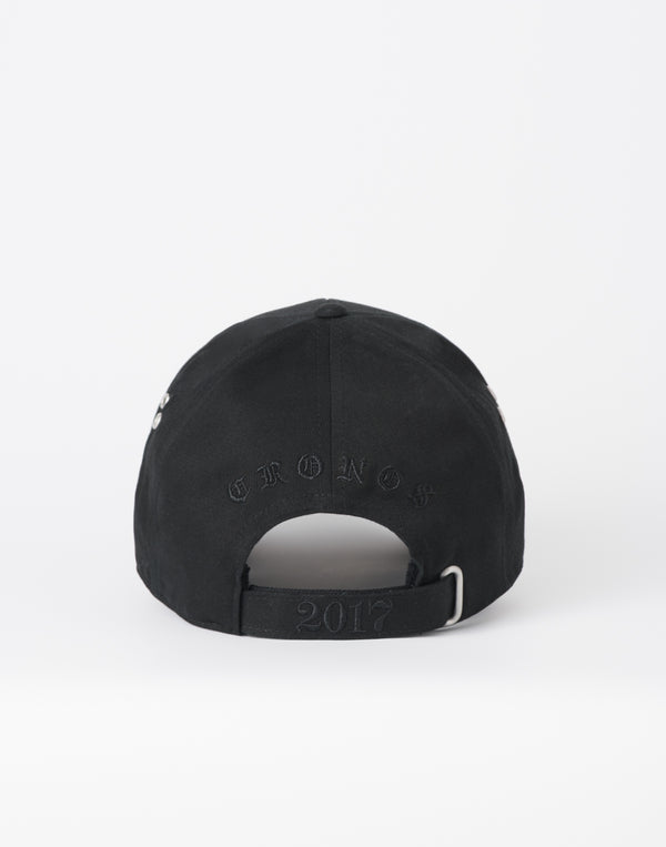 CRONOS BLACKLETTER  CAP【BLACK】
