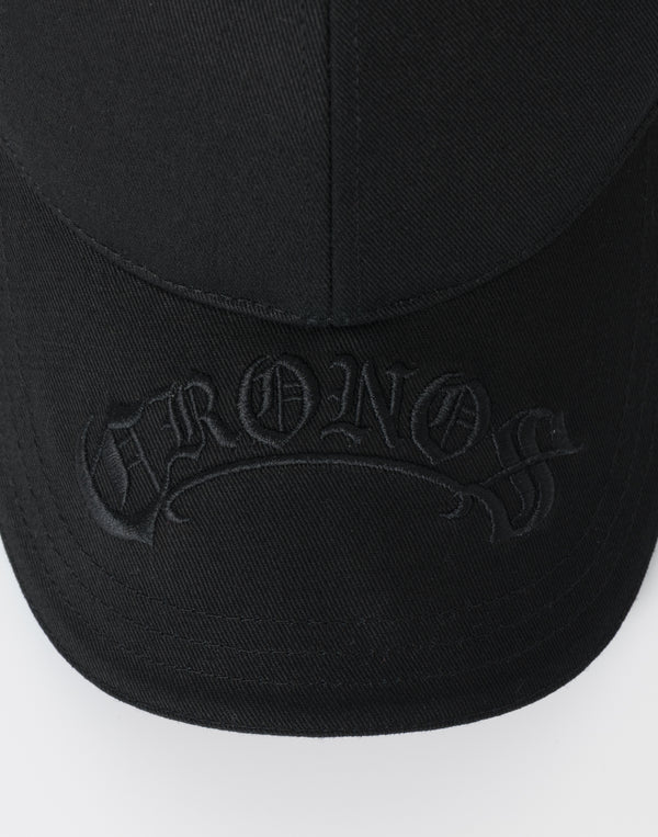 CRONOS BLACKLETTER  CAP【BLACK】