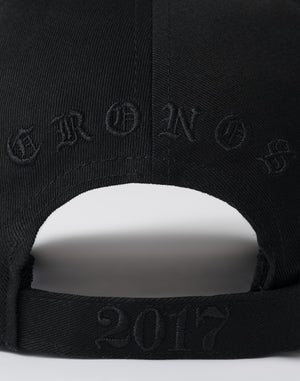 CRONOS BLACKLETTER  CAP【BLACK】