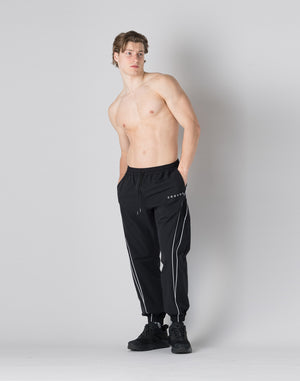 CRONOS  Piping design long pants【BLACK】