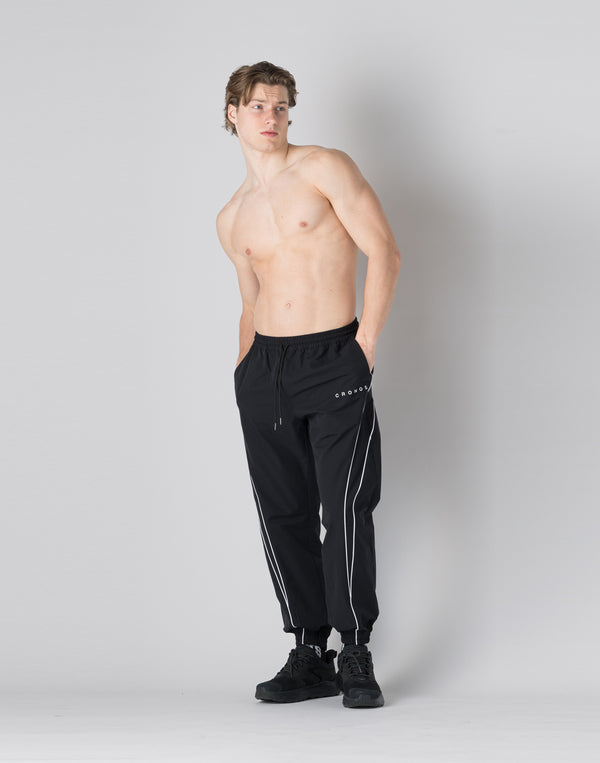 CRONOS  Piping design long pants【BLACK】