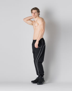 CRONOS  Piping design long pants【BLACK】