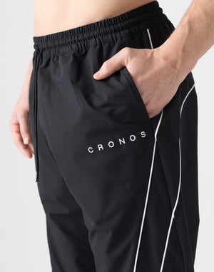 CRONOS 滾邊設計長褲【灰褐色】