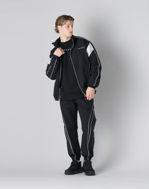 CRONOS  Piping design long pants【BLACK】