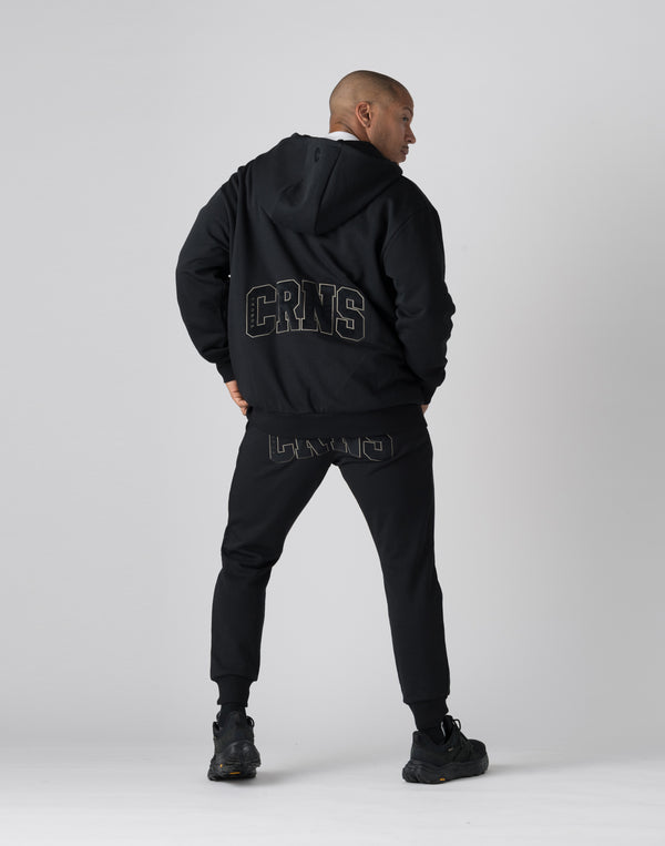 CRONOS Patchwork zip foodie【BLACK】