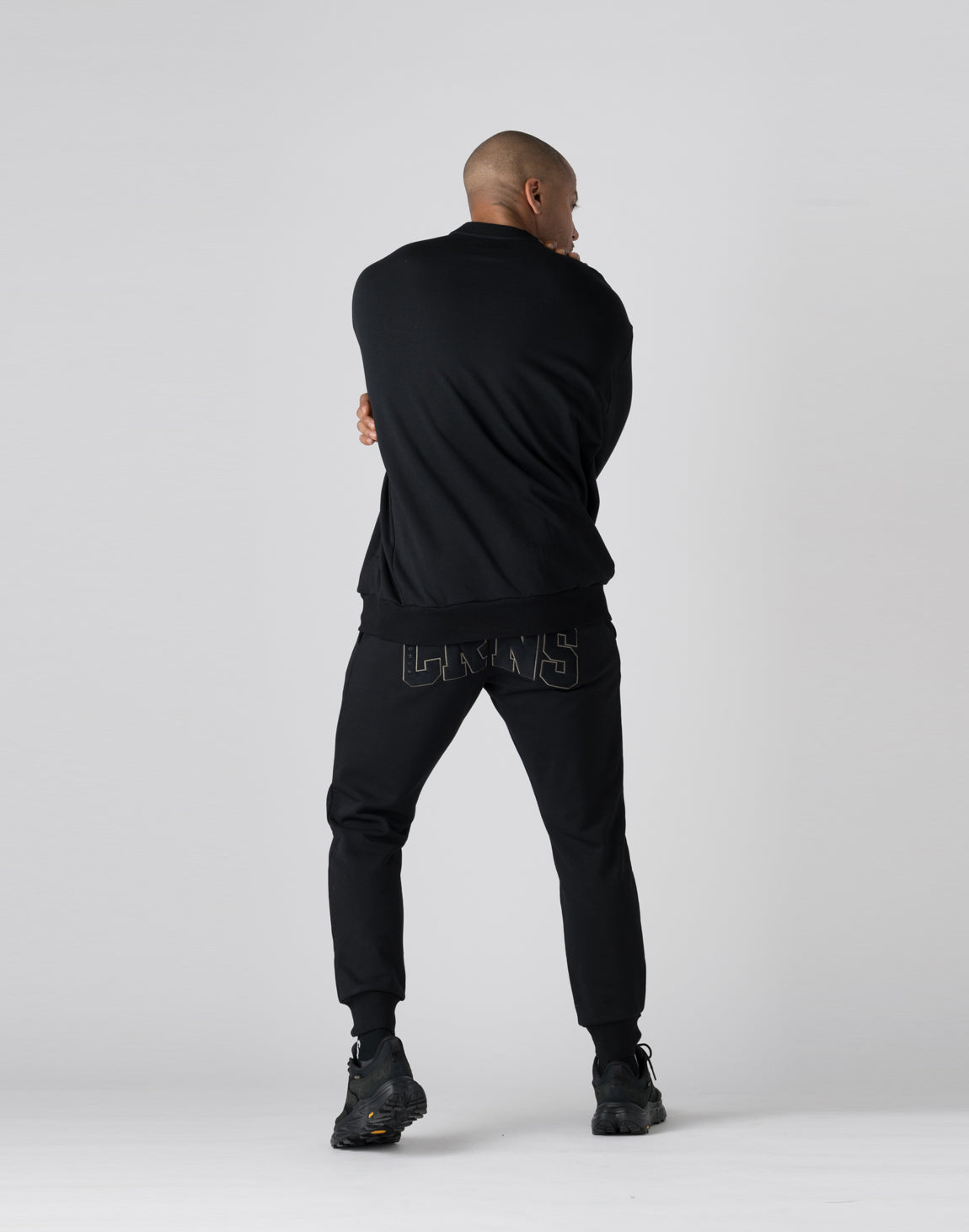 CRONOS Patchwork sweatshirt【BLACK】