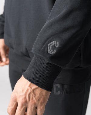 CRONOS Patchwork sweatshirt【BLACK】