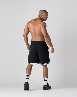 CRONOS pinhole mesh shorts【BLACK×WHITE】