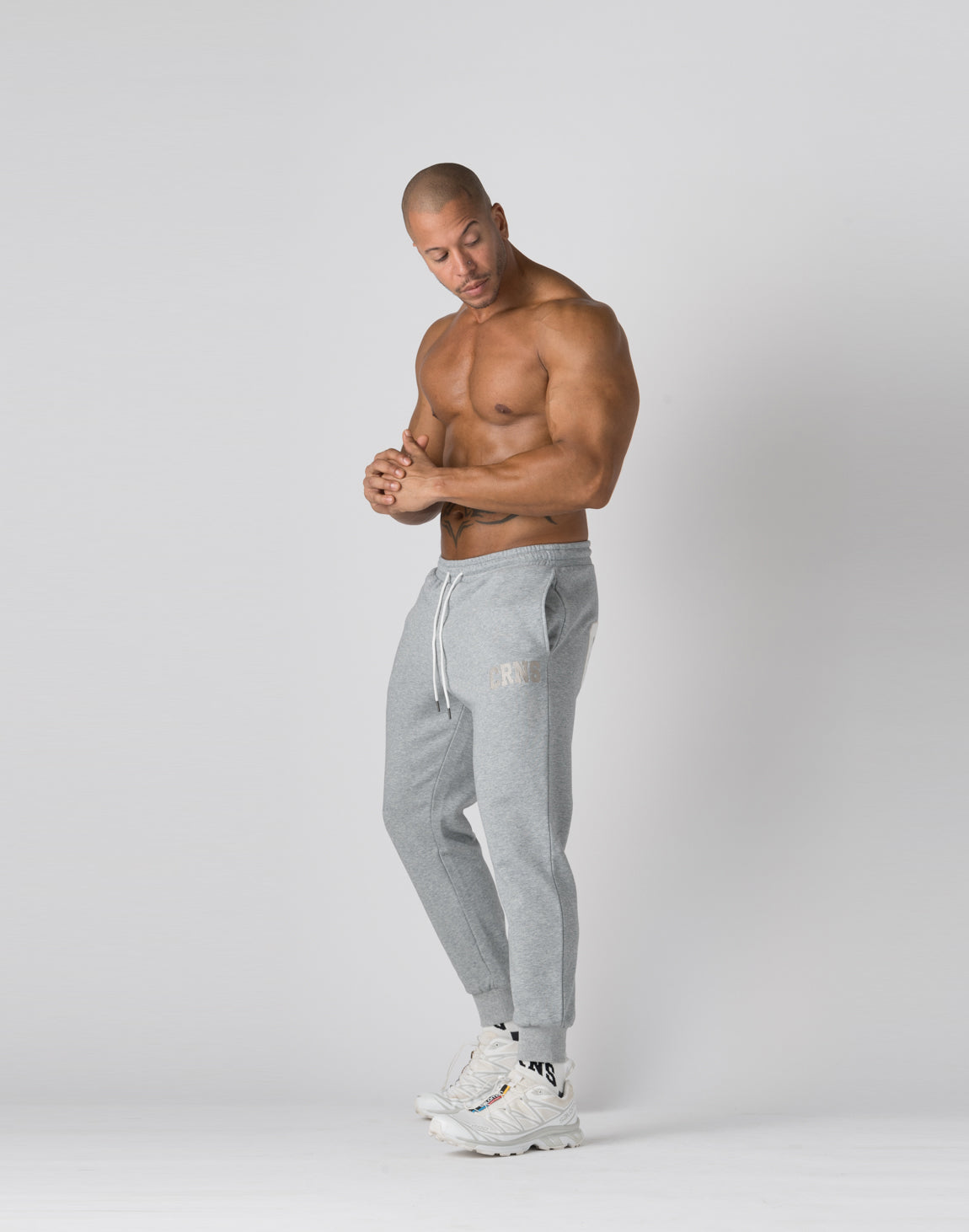 CRONOS Patchwork long pants 【M.GRAY】