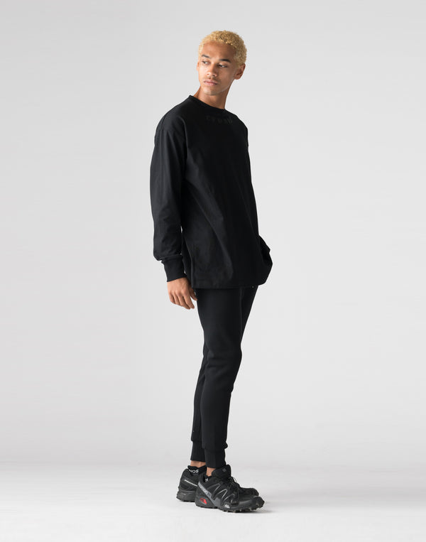 CRONOS Black Letter long pants【BLACK】