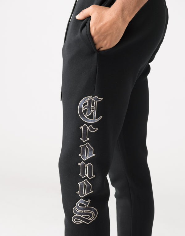 CRONOS Black Letter long pants【BLACK】