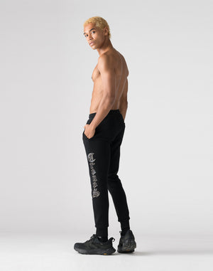 CRONOS Black Letter long pants【BLACK】