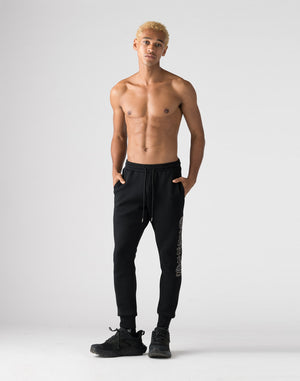 CRONOS Black Letter long pants【BLACK】