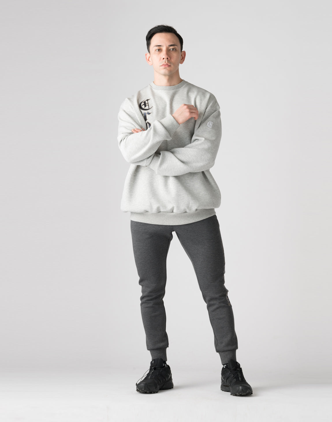 CRONOS Patchwork sweatshirt [M.GRAY]
