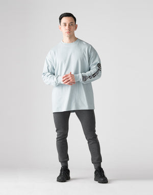 CRONOS Black Letter long pants【MCGRAY】