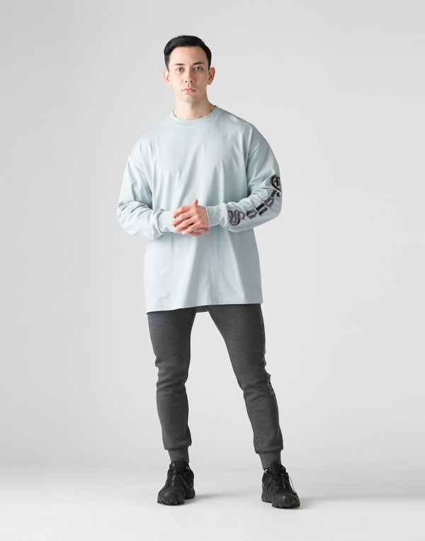 CRONOS Black Letter long pants【MCGRAY】