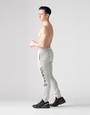CRONOS Black　Letter  long pants【M.GRAY】