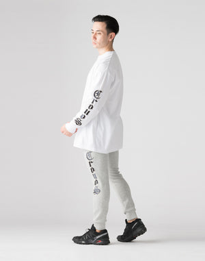 CRONOS Black　Letter  long pants【M.GRAY】