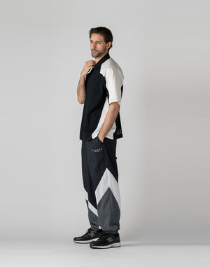 CRONOS BLACK 拼色polo衫【黑色】